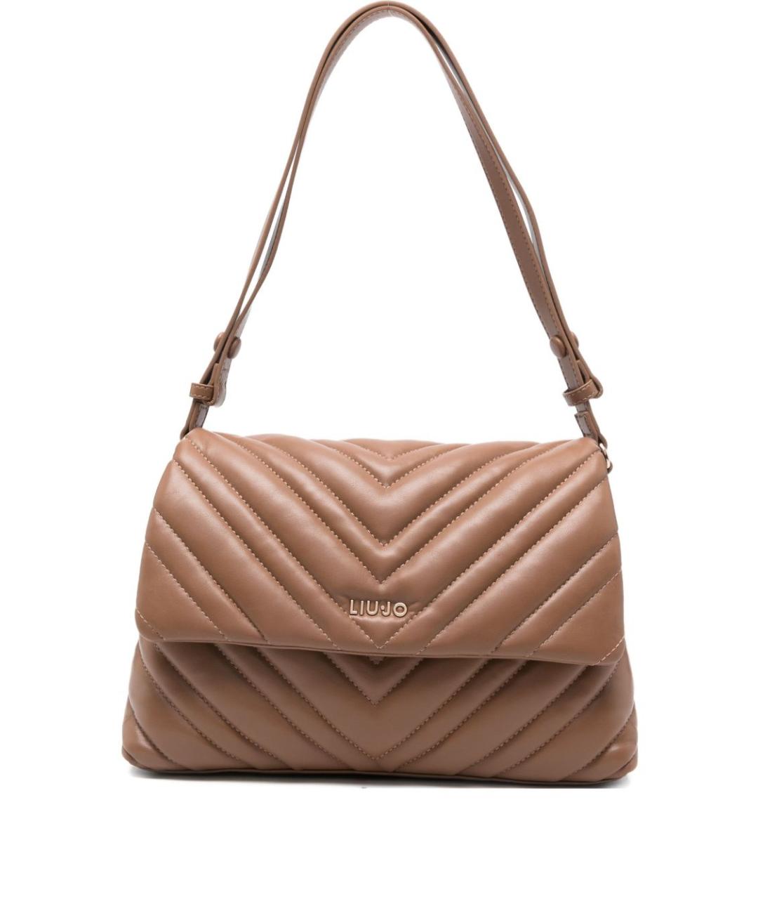 LIU JO Бежевая сумка через плечо из искусственной кожи, фото 1