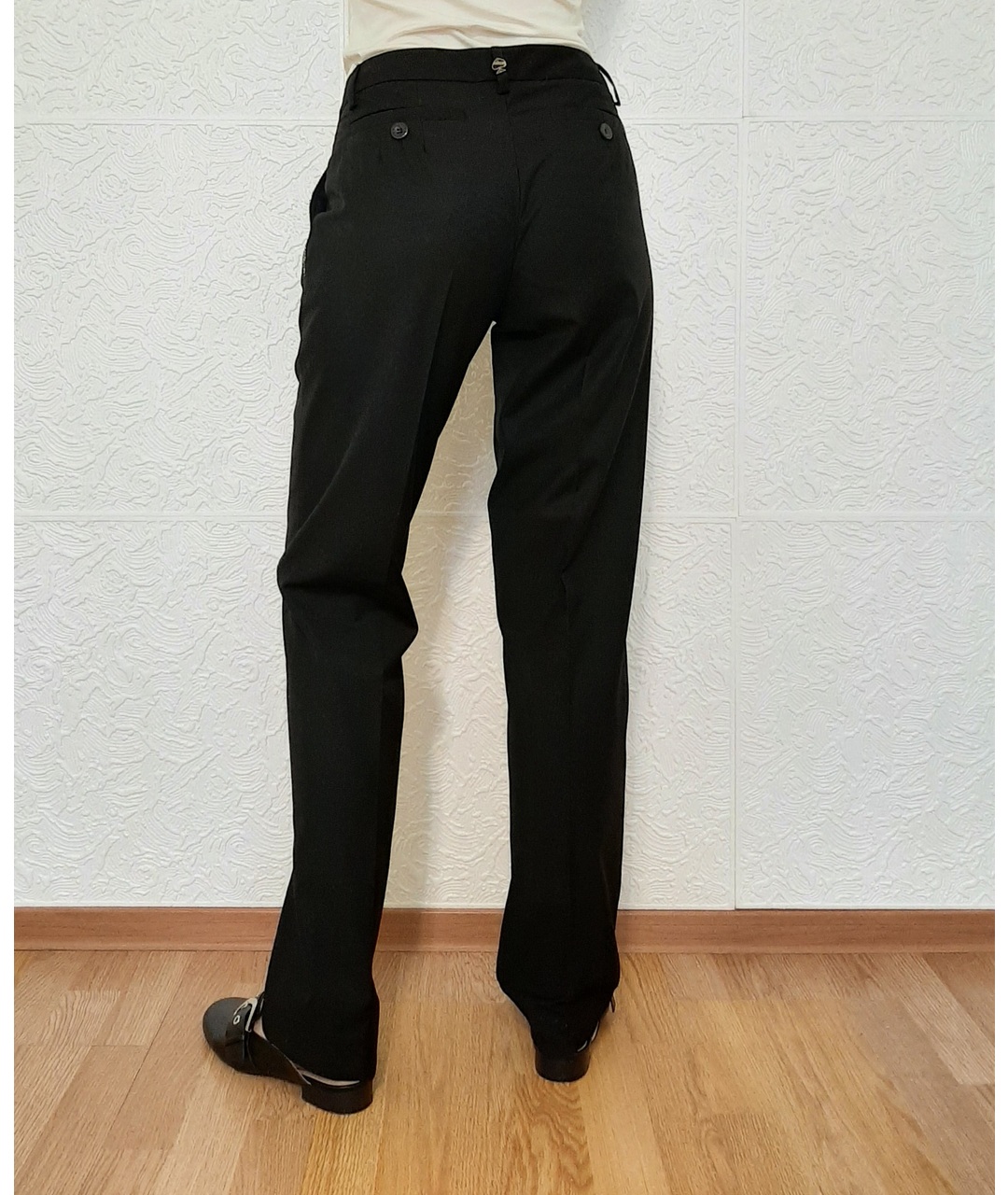 TIFFI Черные прямые брюки, фото 2