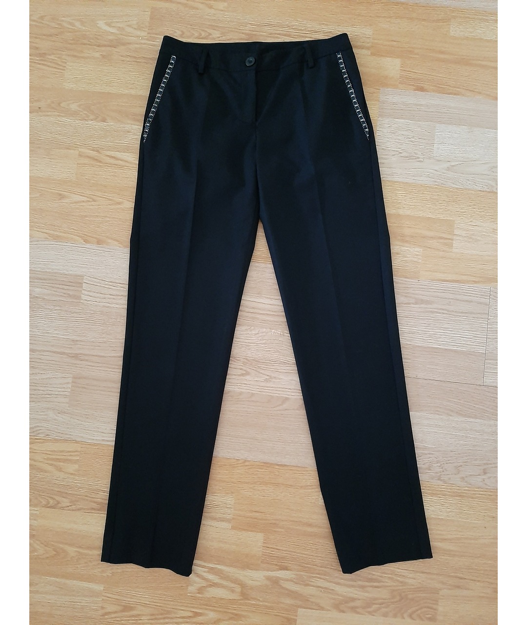 TIFFI Черные прямые брюки, фото 3