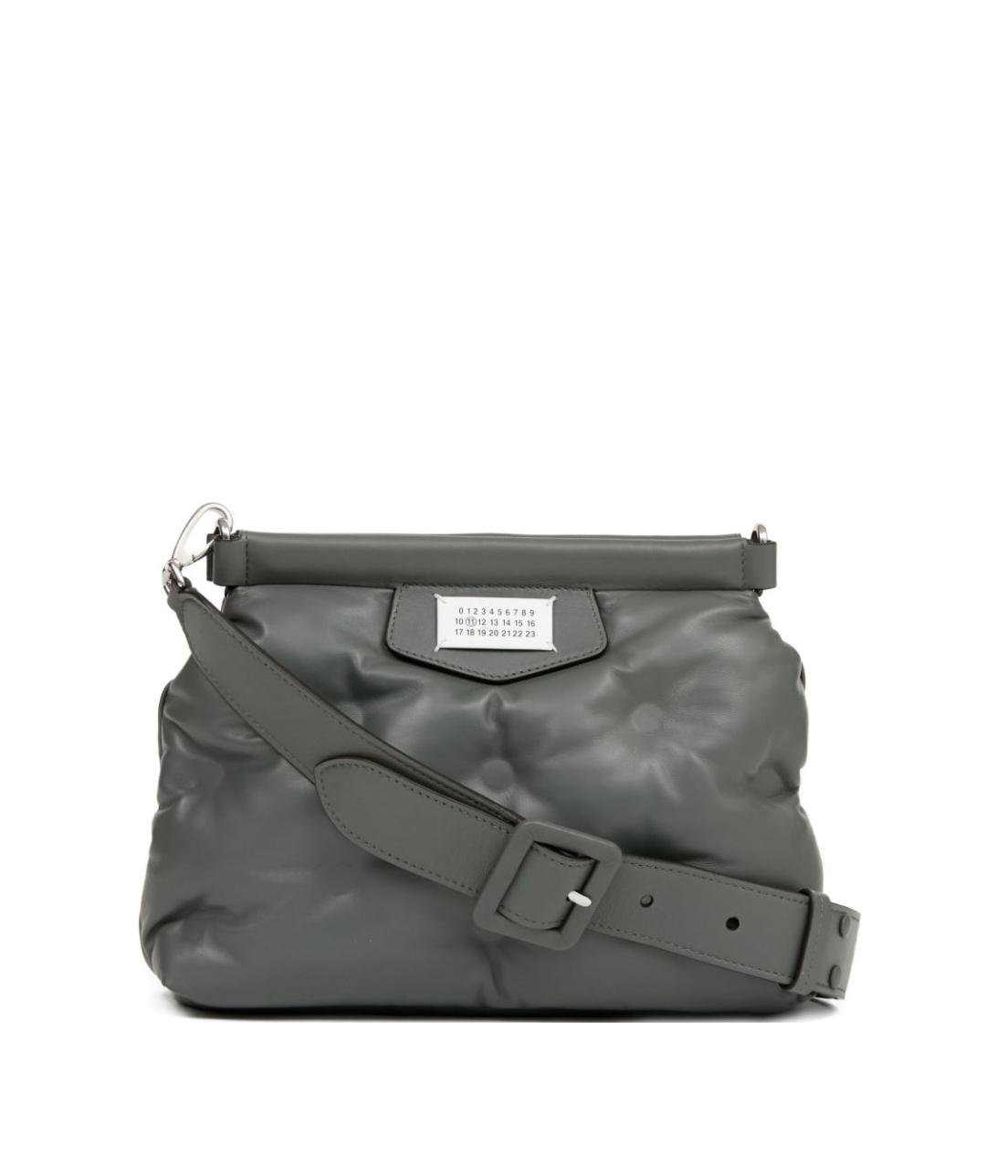 MAISON MARGIELA Серая кожаная сумка через плечо, фото 1