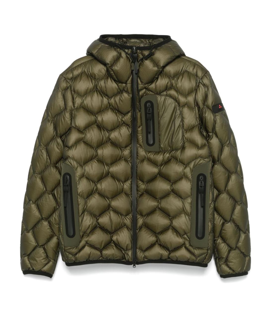 PEUTEREY Зеленый полиамидовый пуховик, фото 1