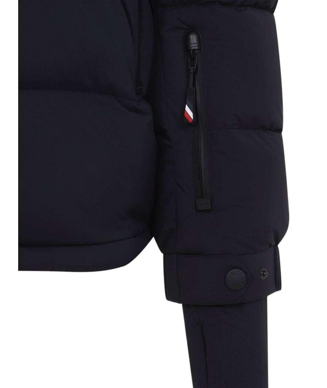 MONCLER GRENOBLE Черный полиамидовый пуховик, фото 4