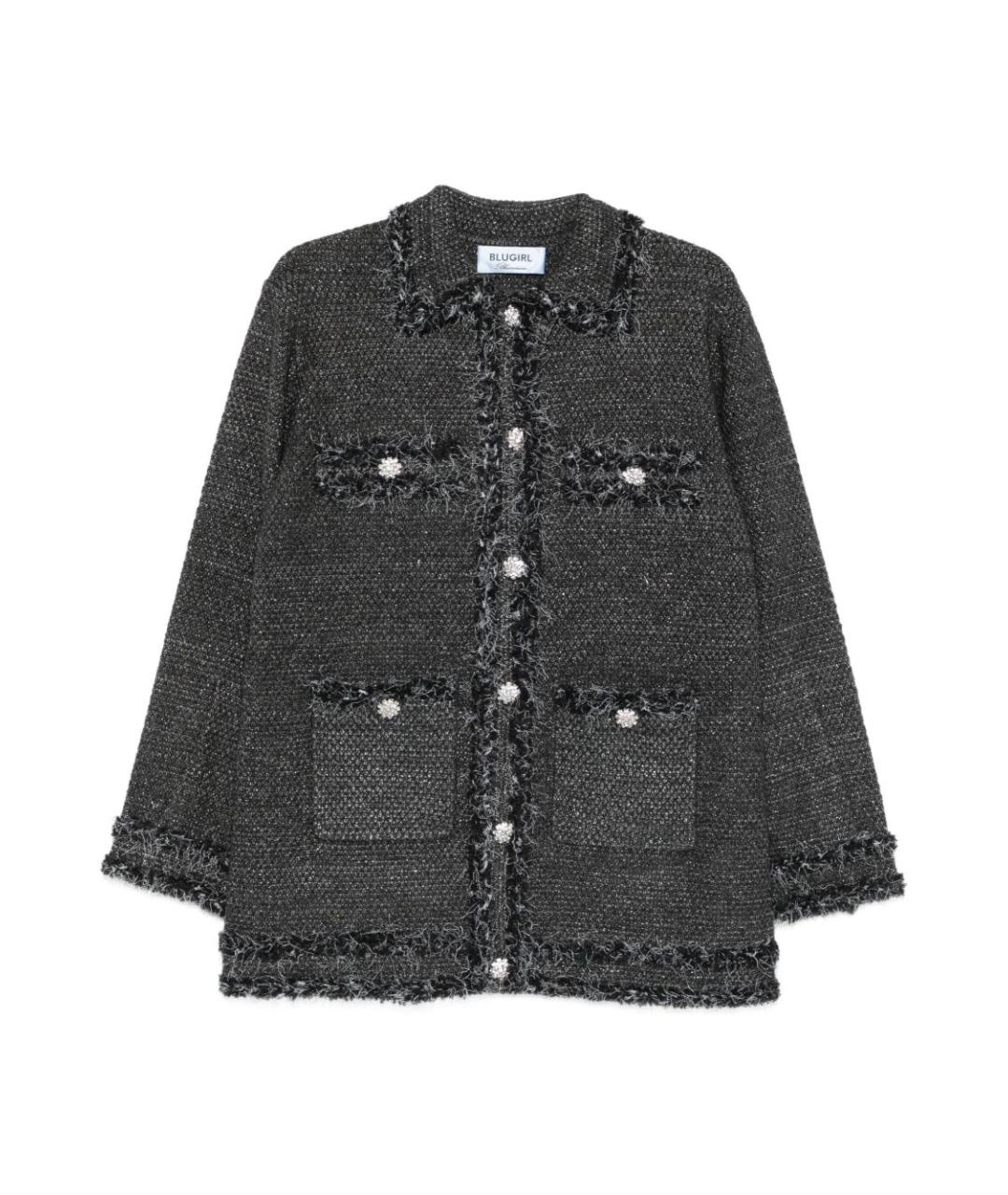 BLUGIRL Серый кардиган, фото 1