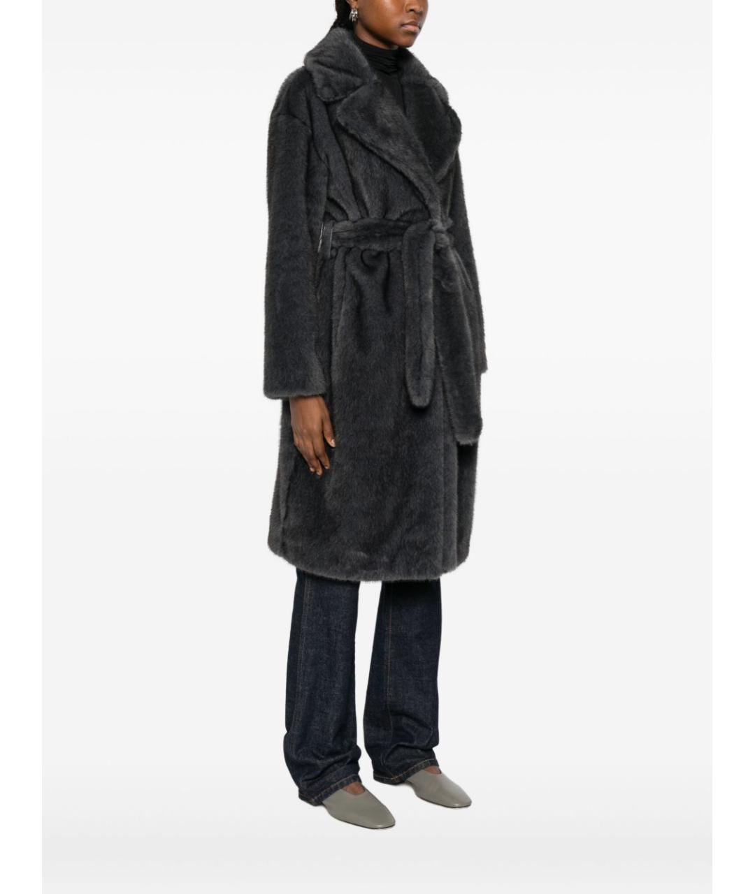 HERNO Серая полиэстеровая шуба, фото 2