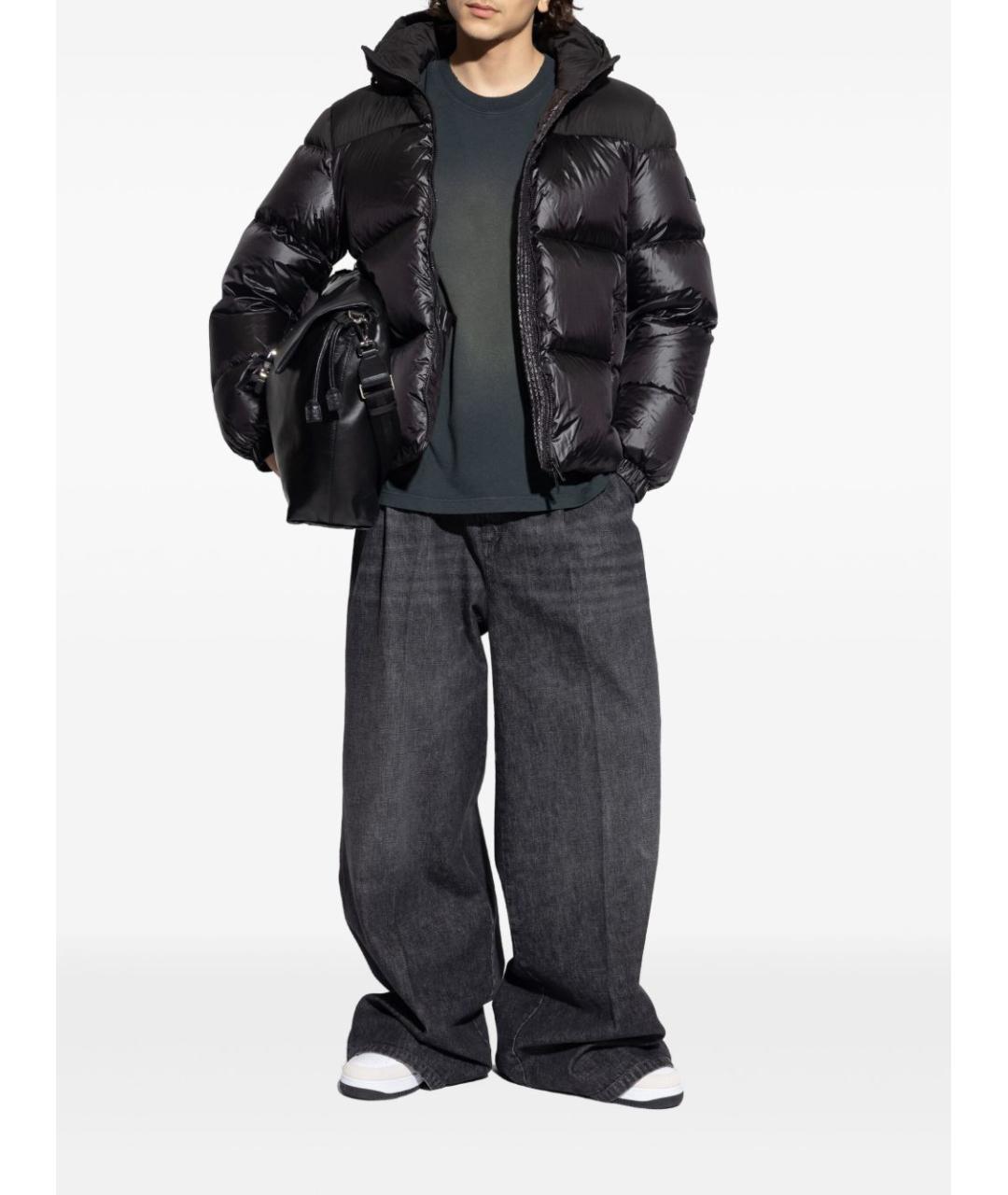 GOLDEN GOOSE DELUXE BRAND Черная хлопковая футболка, фото 3