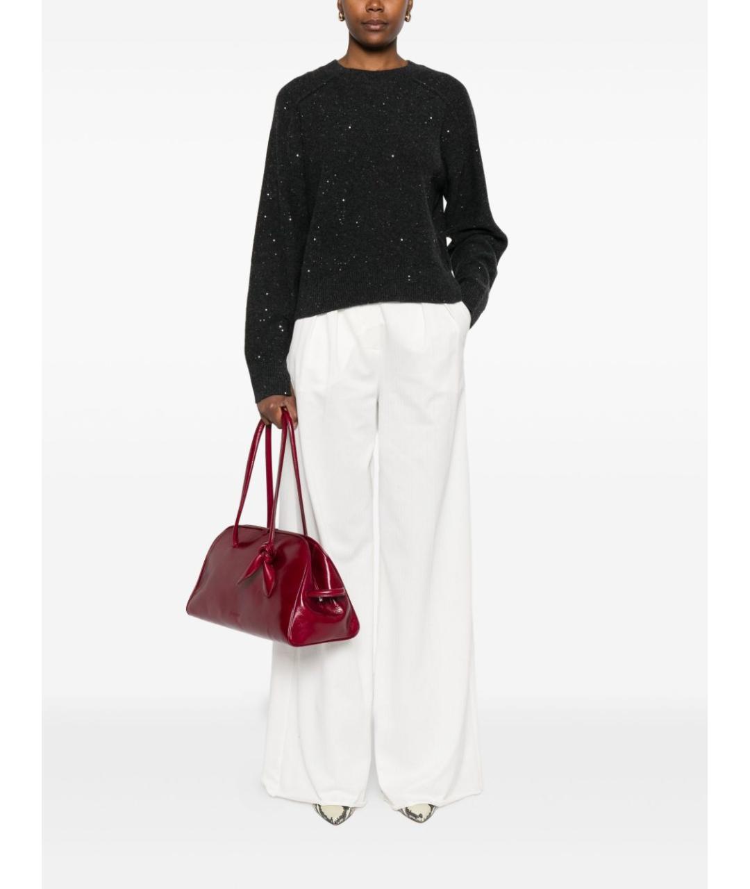 ANTONELLI FIRENZE Антрацитовый джемпер / свитер, фото 2