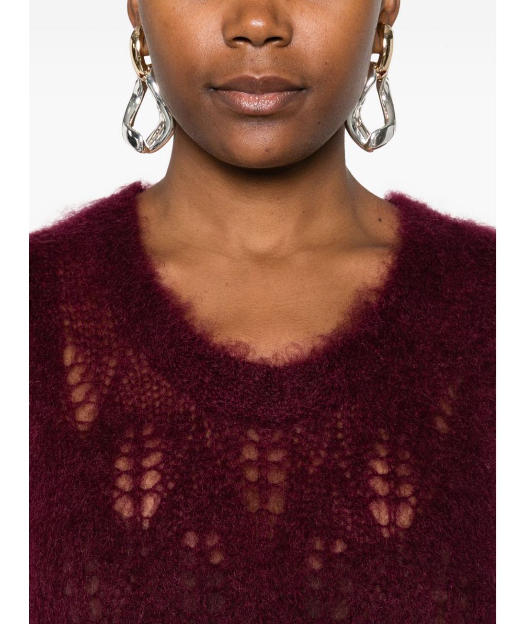 FORTE FORTE Бордовая шерстяная жилетка, фото 3