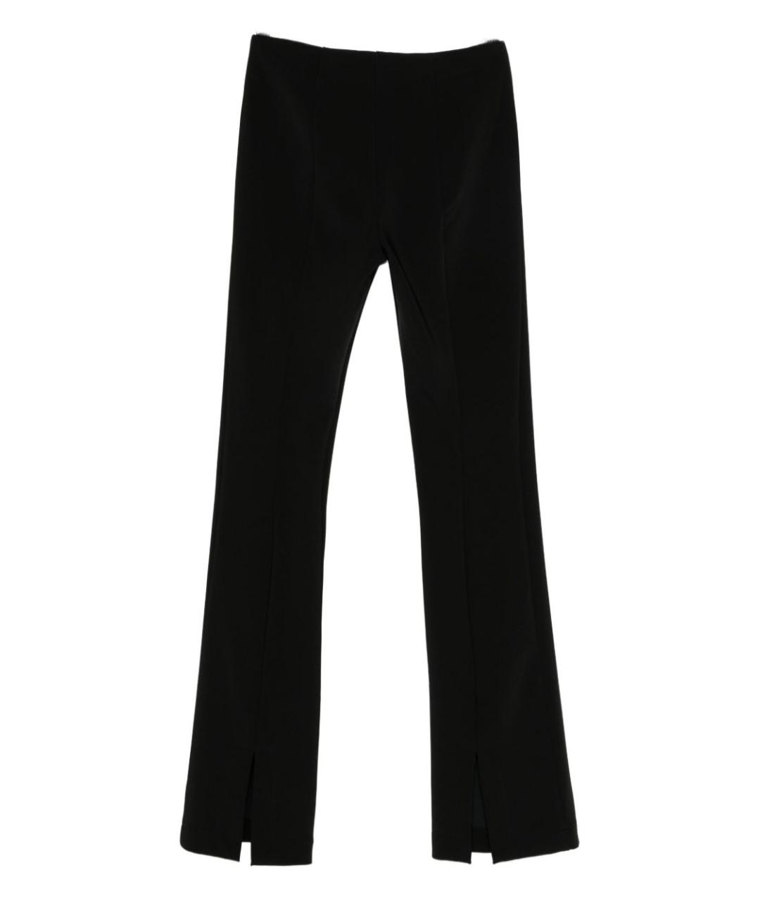 PINKO Черные вискозные прямые брюки, фото 3