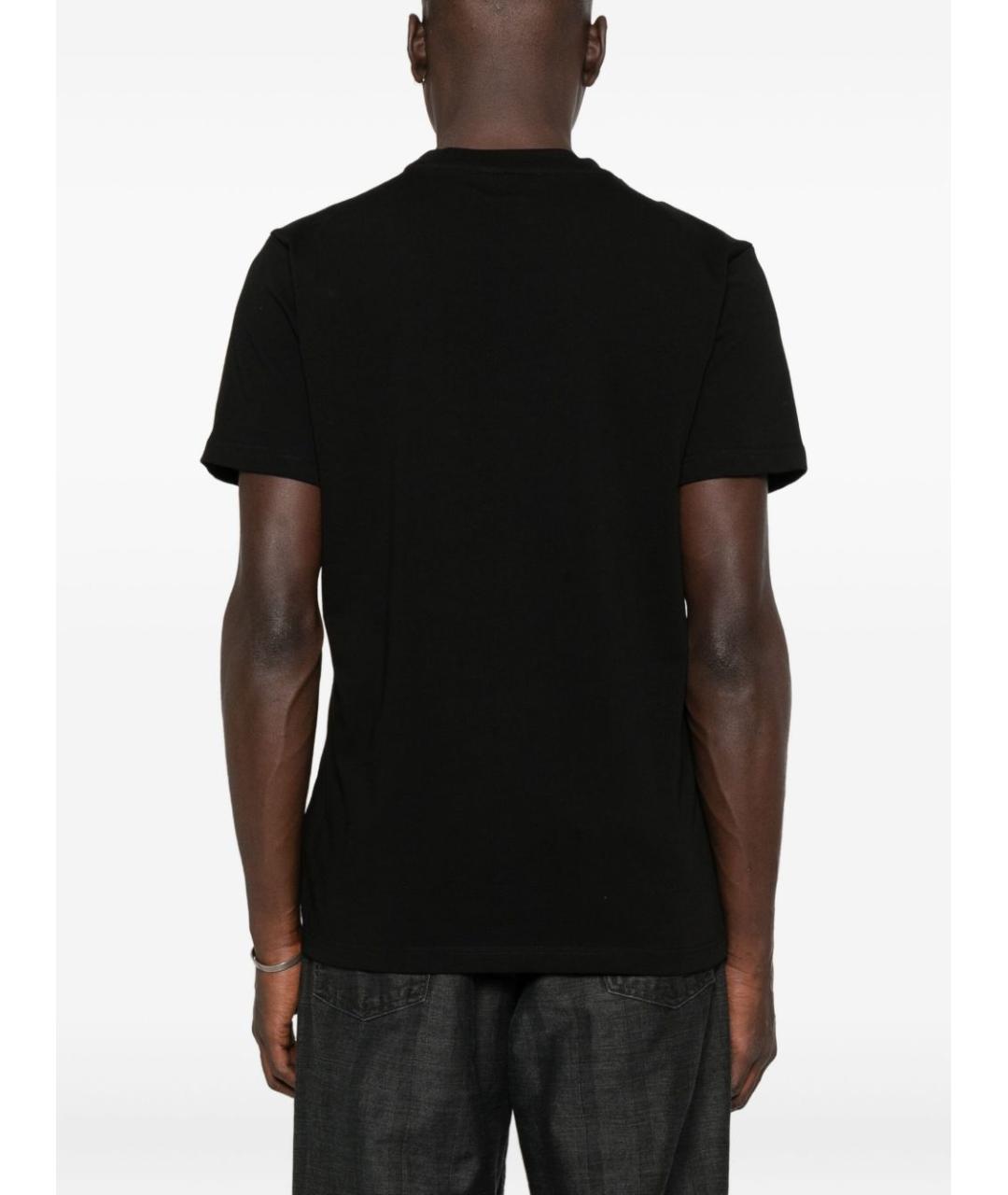 JOHN RICHMOND Черная хлопковая футболка, фото 4