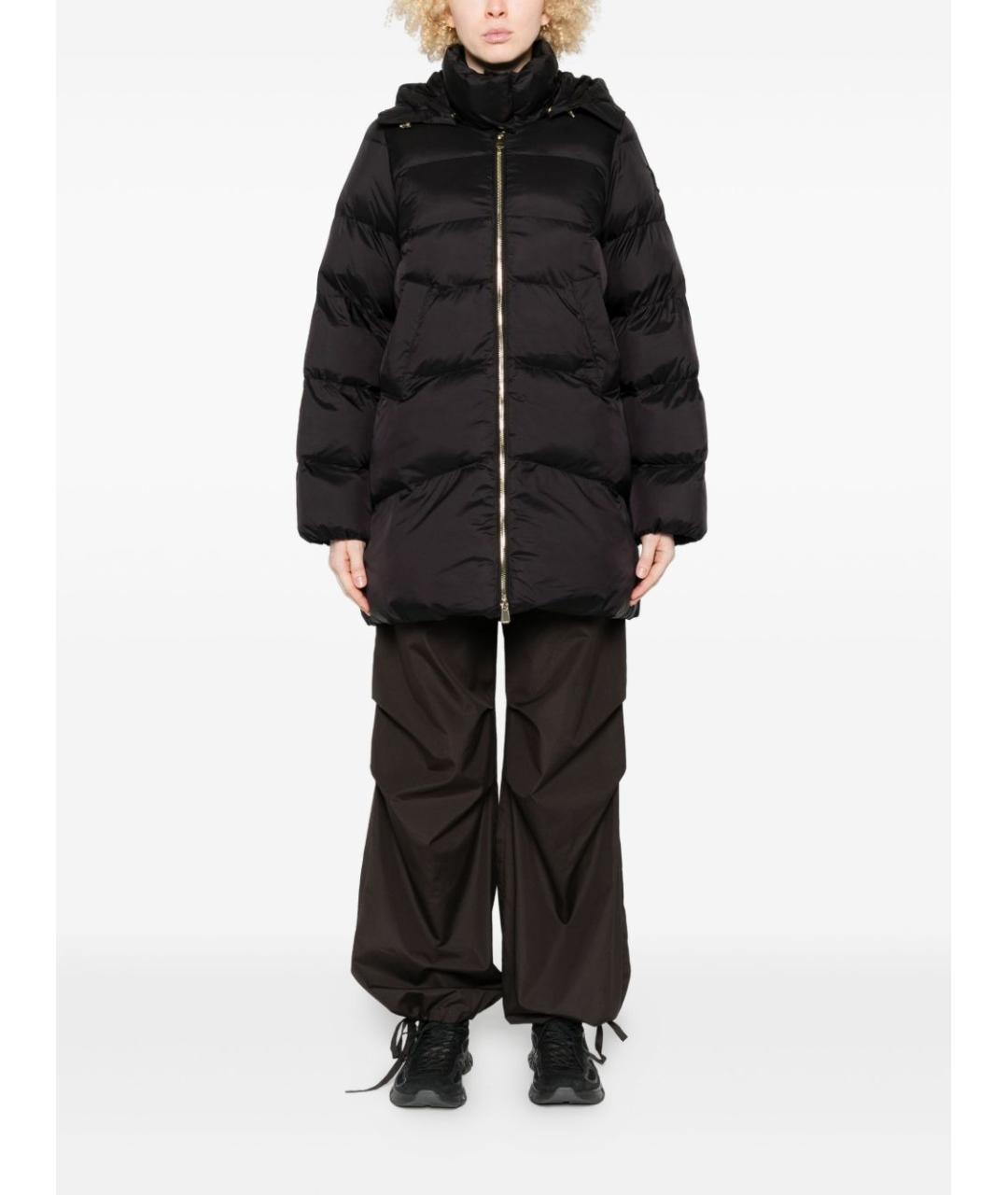 PINKO Коричневый полиамидовый пуховик, фото 3