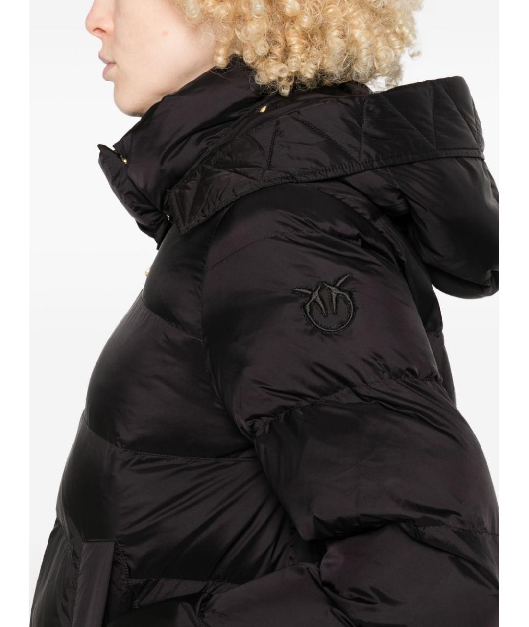 PINKO Коричневый полиамидовый пуховик, фото 5