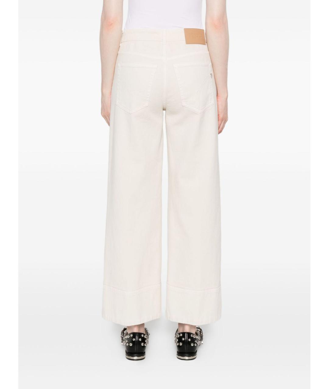 DONDUP Бежевые хлопковые прямые джинсы, фото 4