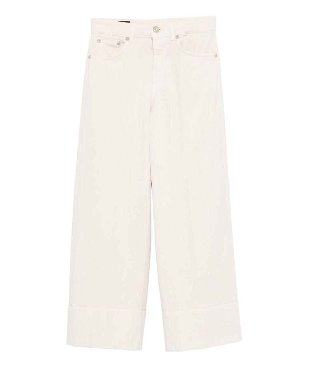 DONDUP Бежевые хлопковые прямые джинсы, фото 1