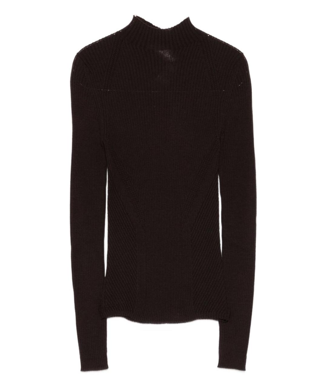 TWIN-SET Коричневая шерстяная водолазка, фото 1