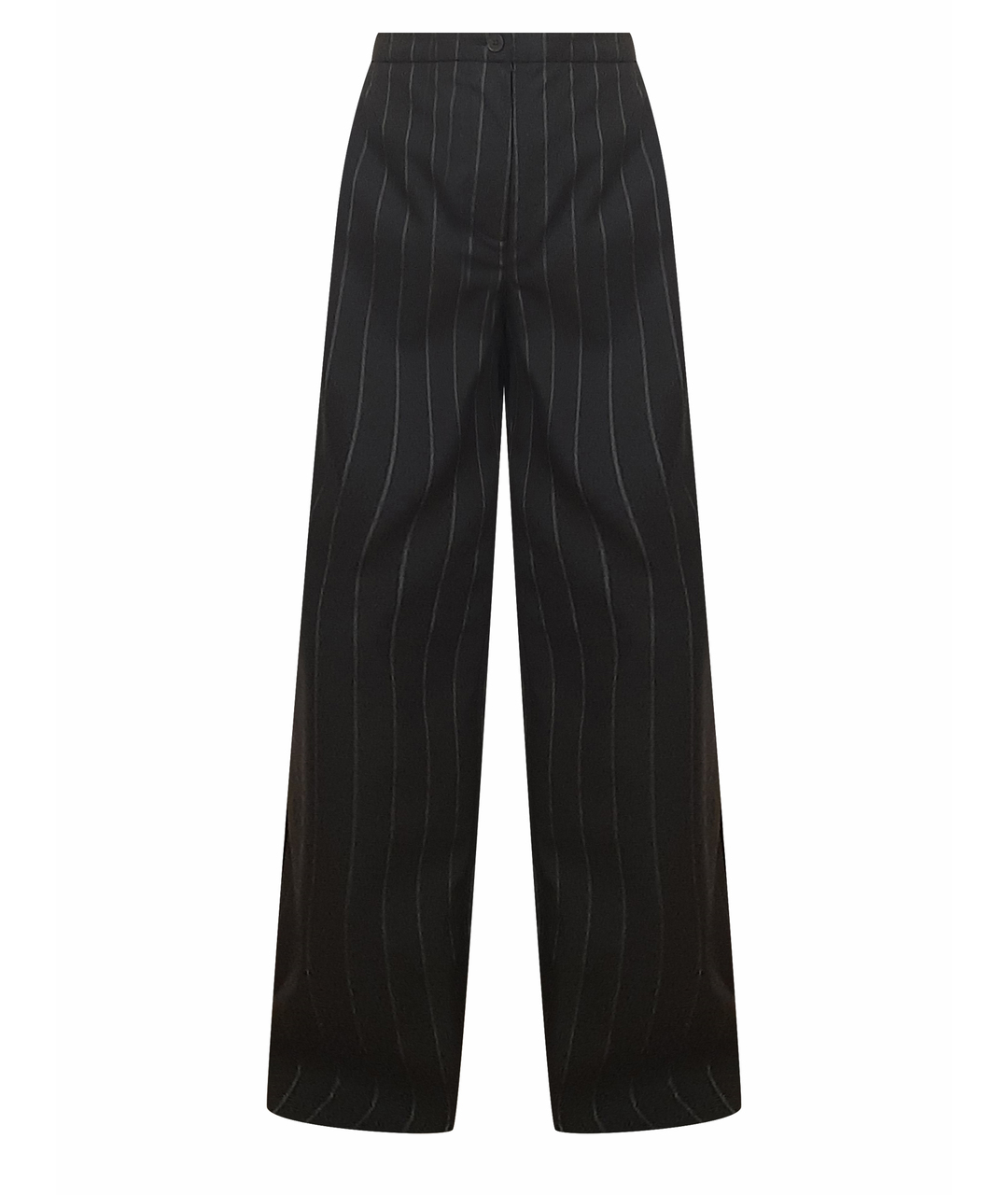 CINQUE Черные шерстяные прямые брюки, фото 1