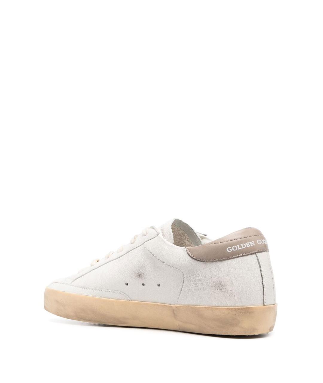 GOLDEN GOOSE DELUXE BRAND Белые кожаные кроссовки, фото 4