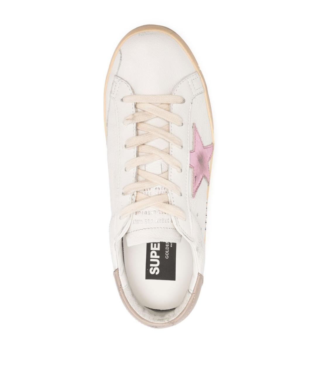 GOLDEN GOOSE DELUXE BRAND Белые кожаные кроссовки, фото 3