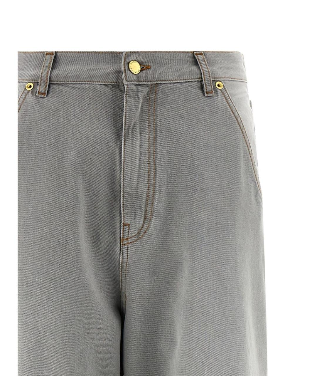 DARKPARK Серые хлопковые прямые джинсы, фото 2