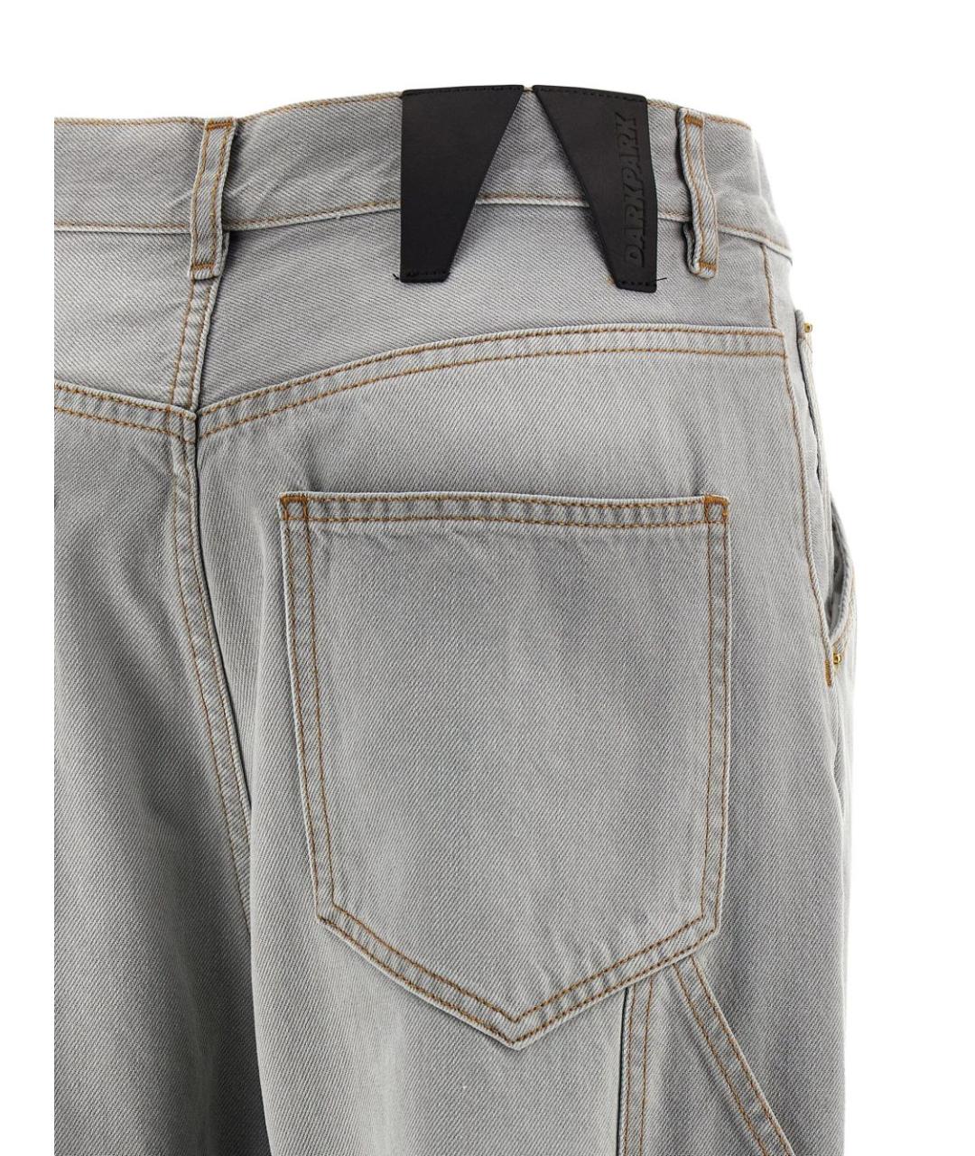 DARKPARK Серые хлопковые прямые джинсы, фото 3
