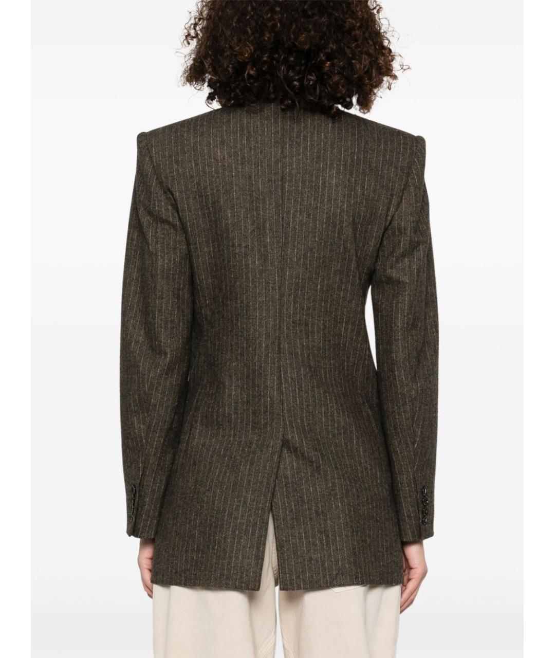 ISABEL MARANT Коричневый шерстяной жакет/пиджак, фото 2