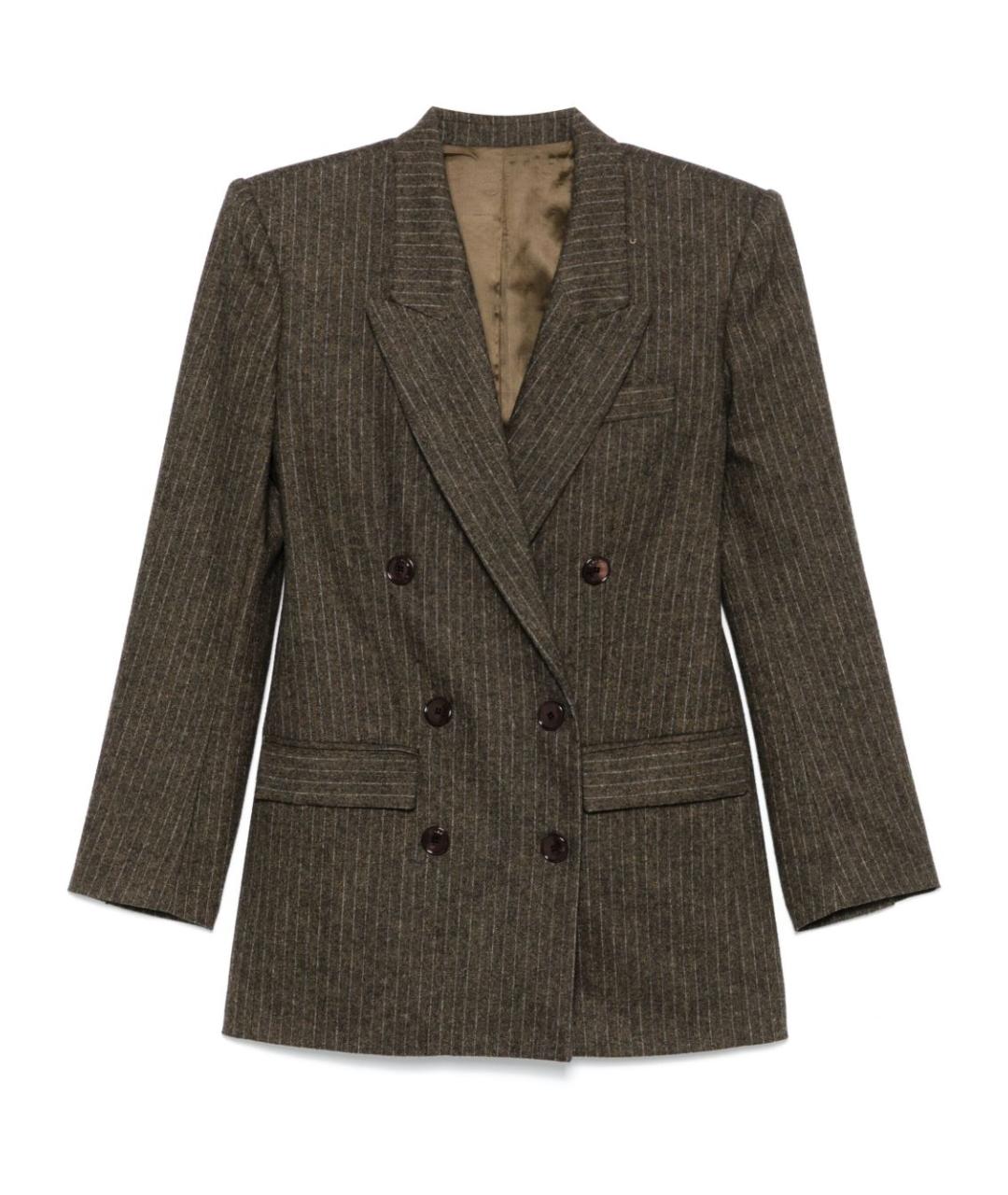 ISABEL MARANT Коричневый шерстяной жакет/пиджак, фото 1