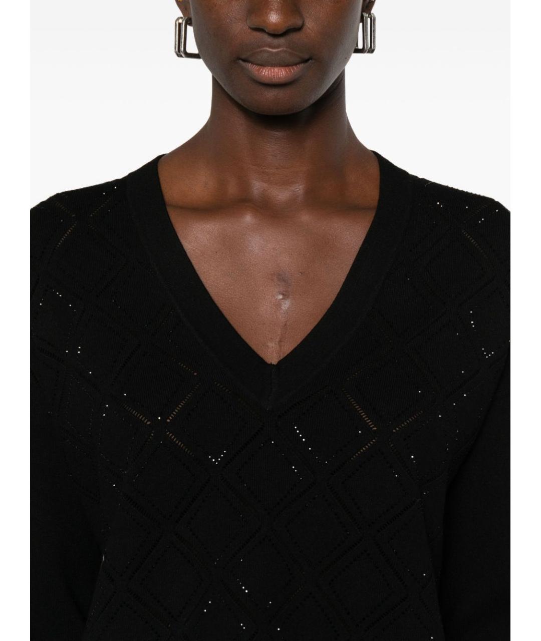 BLUGIRL Черный вискозный джемпер / свитер, фото 5