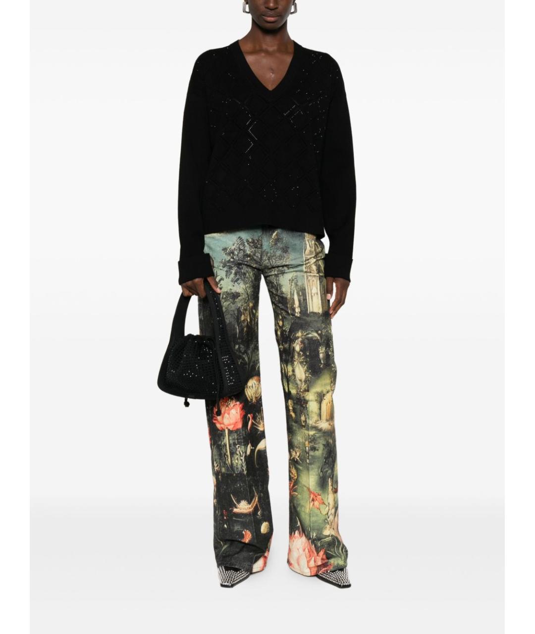 BLUGIRL Черный вискозный джемпер / свитер, фото 4