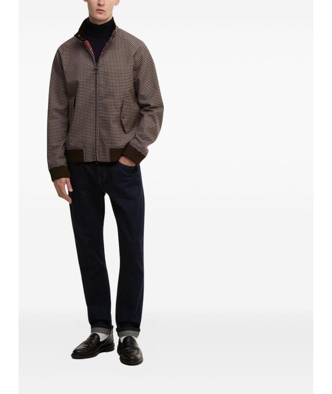 BARRACUTA Коричневая полиэстеровая куртка, фото 5