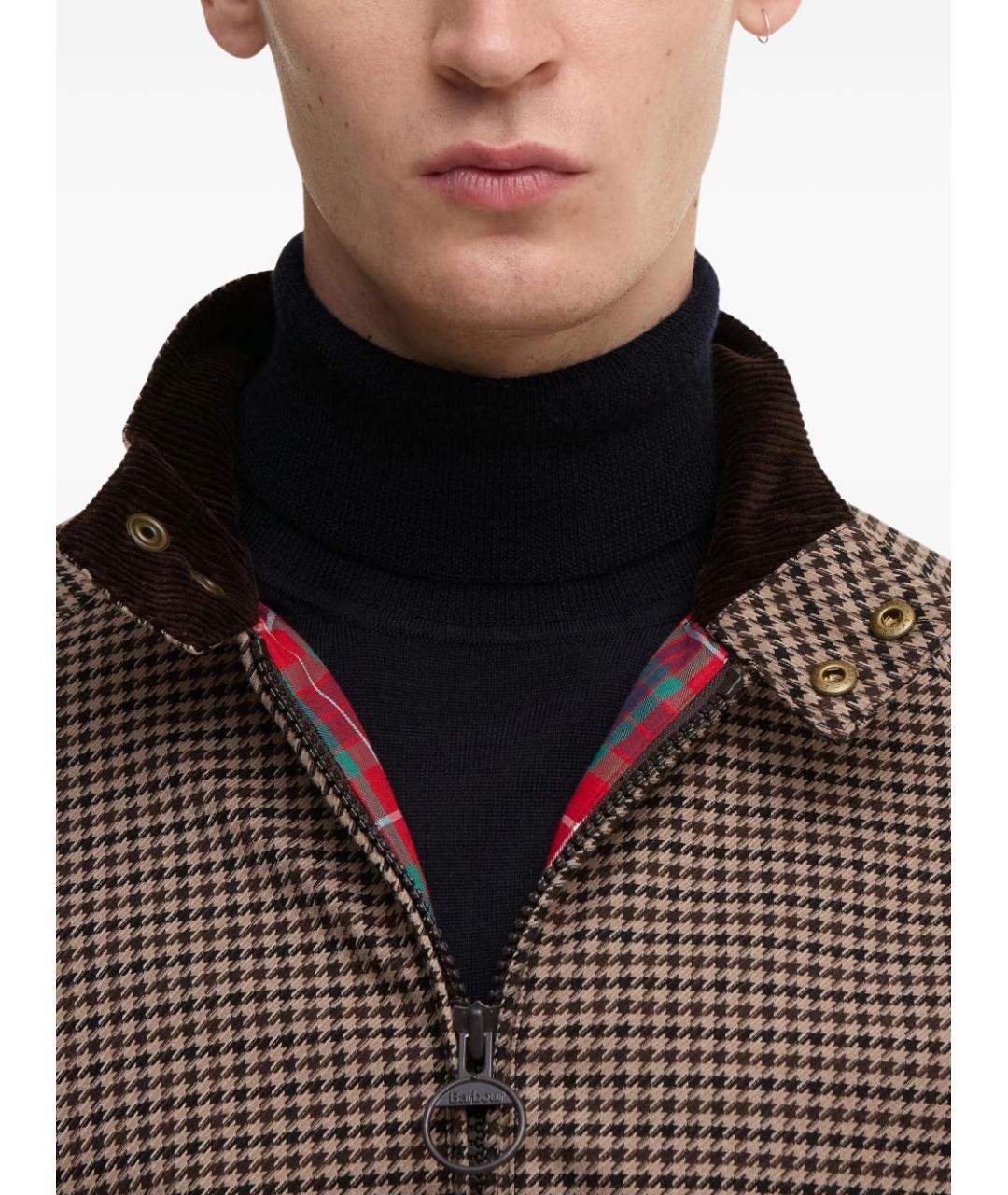 BARRACUTA Коричневая полиэстеровая куртка, фото 3