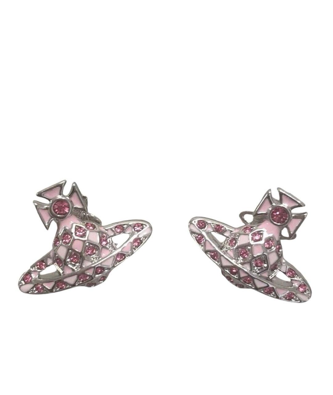 VIVIENNE WESTWOOD Розовые металлические серьги, фото 3