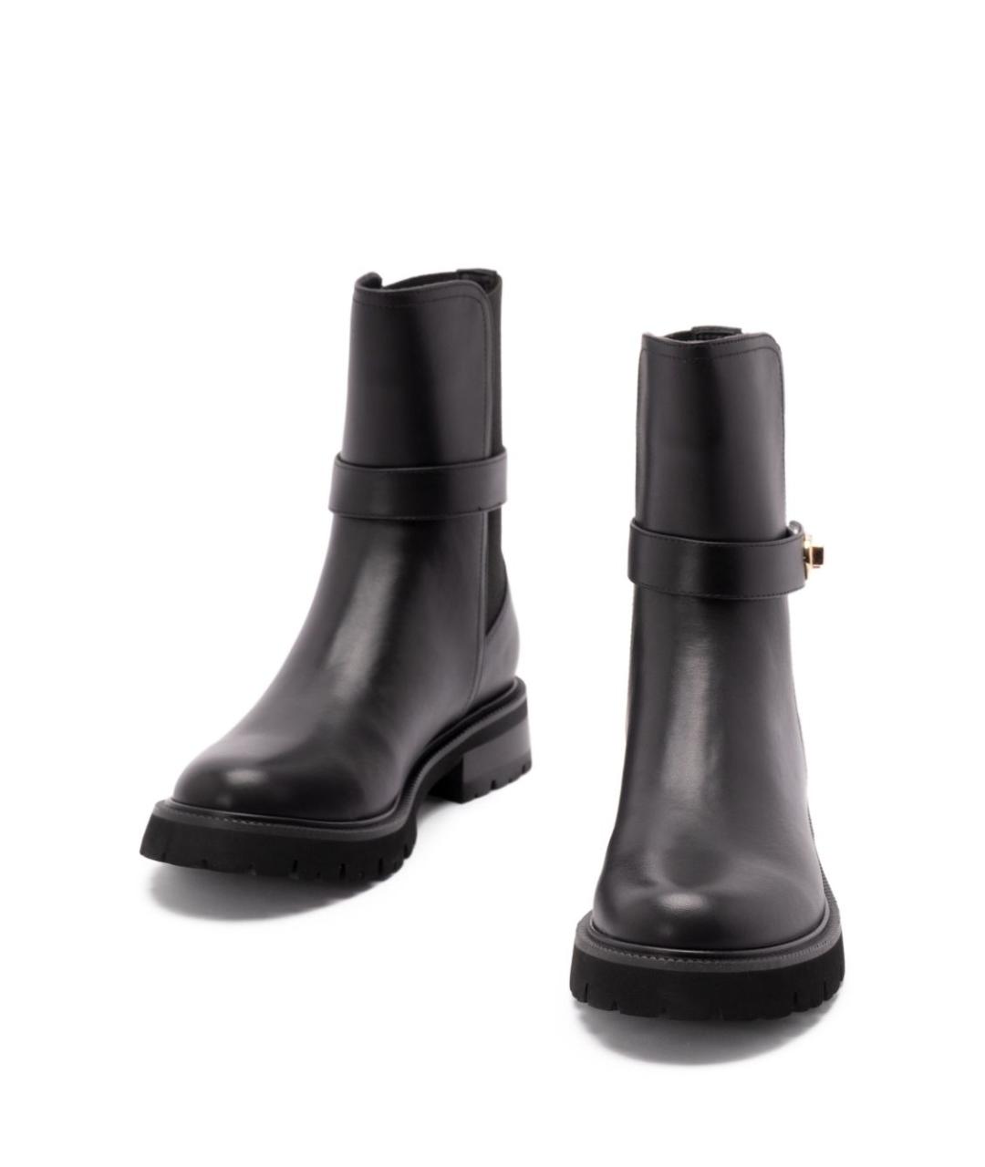 TWIN-SET Черные кожаные ботинки, фото 5