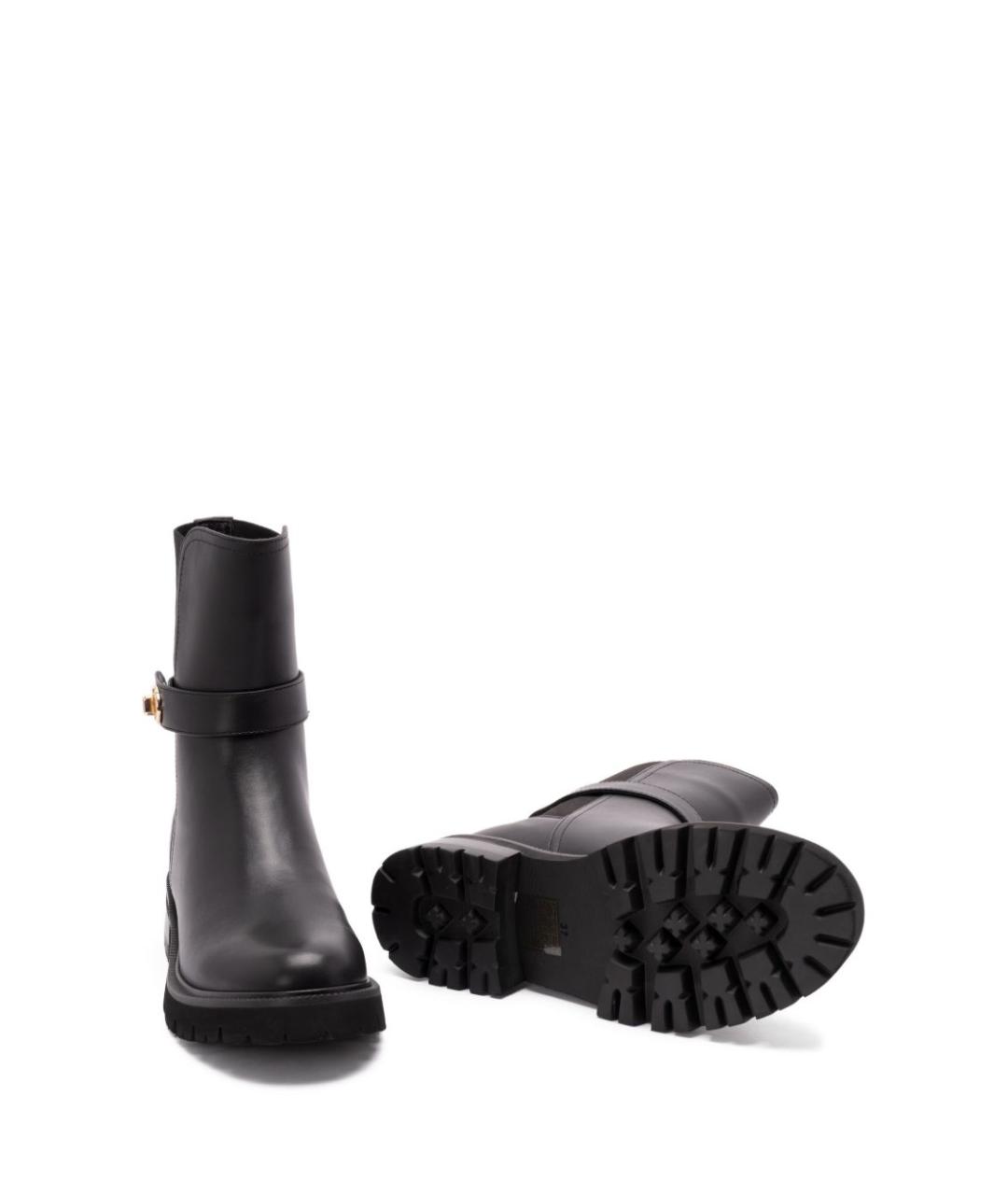TWIN-SET Черные кожаные ботинки, фото 4