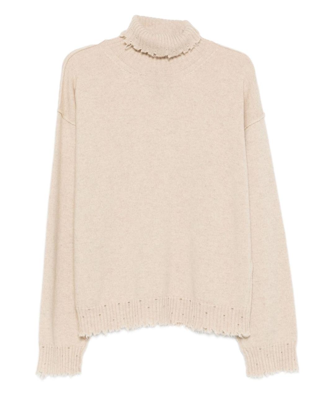 UMA WANG Бежевый кашемировый джемпер / свитер, фото 1