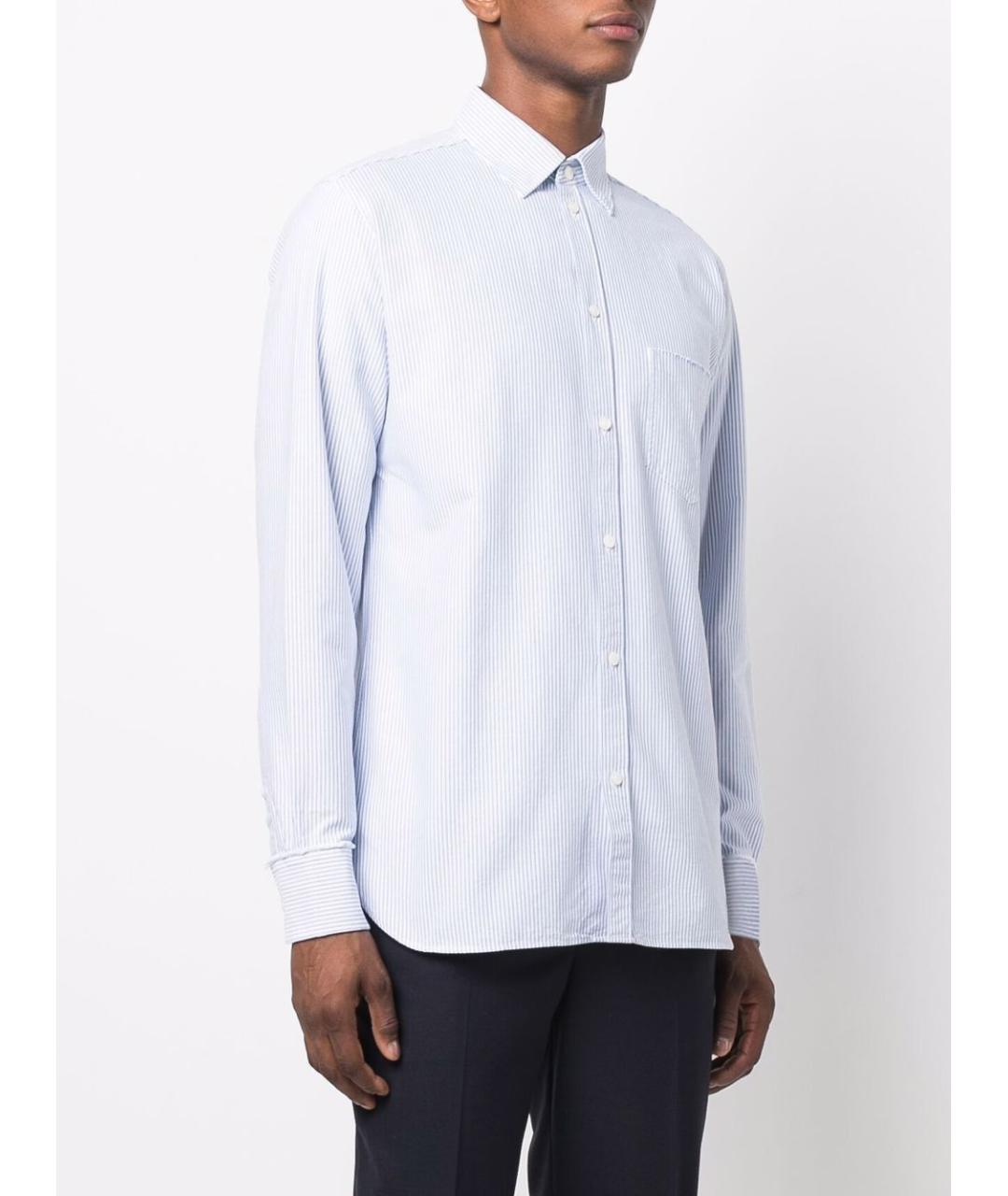 GOLDEN GOOSE DELUXE BRAND Белая хлопковая классическая рубашка, фото 4