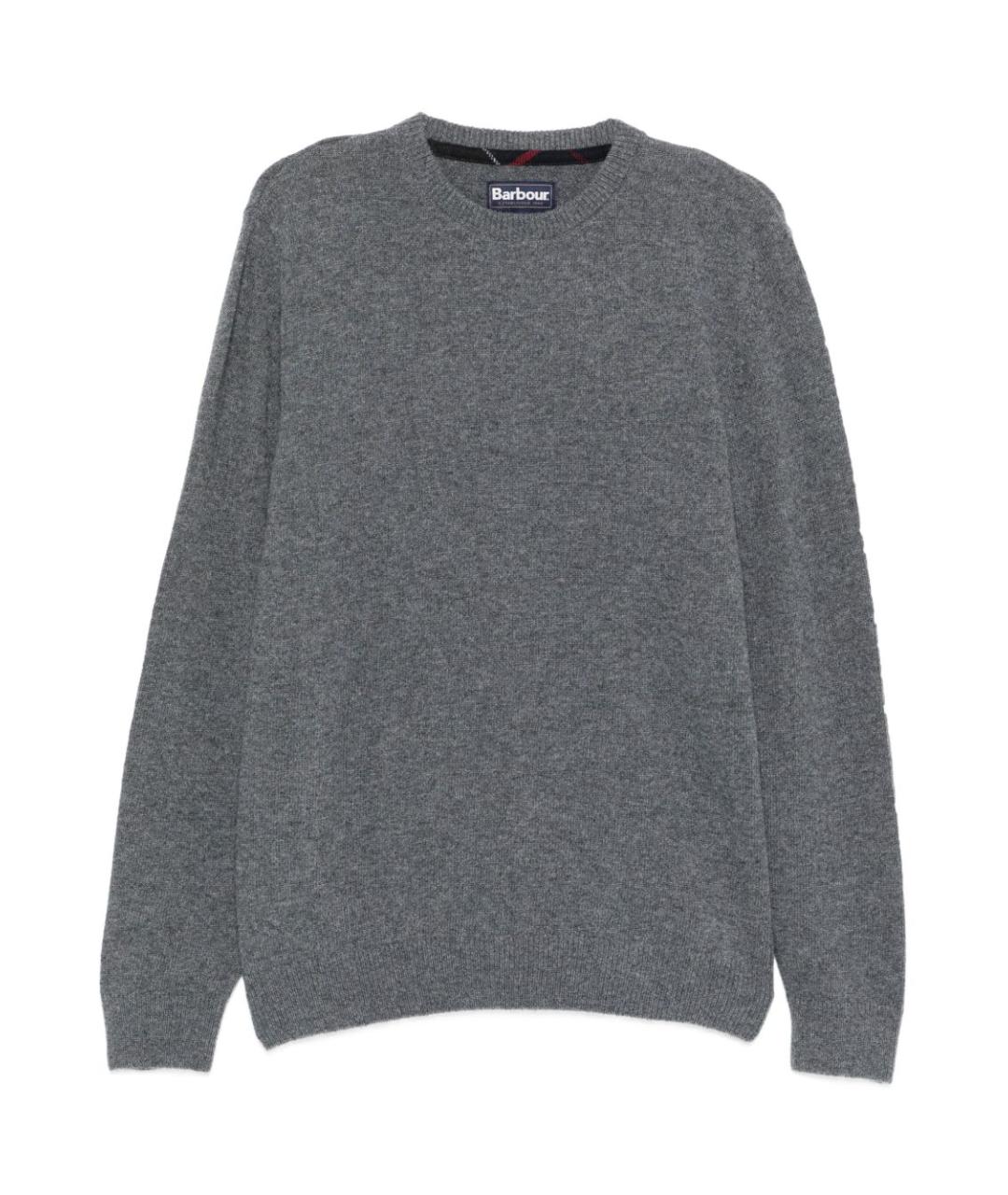BARBOUR Серый шерстяной джемпер / свитер, фото 1