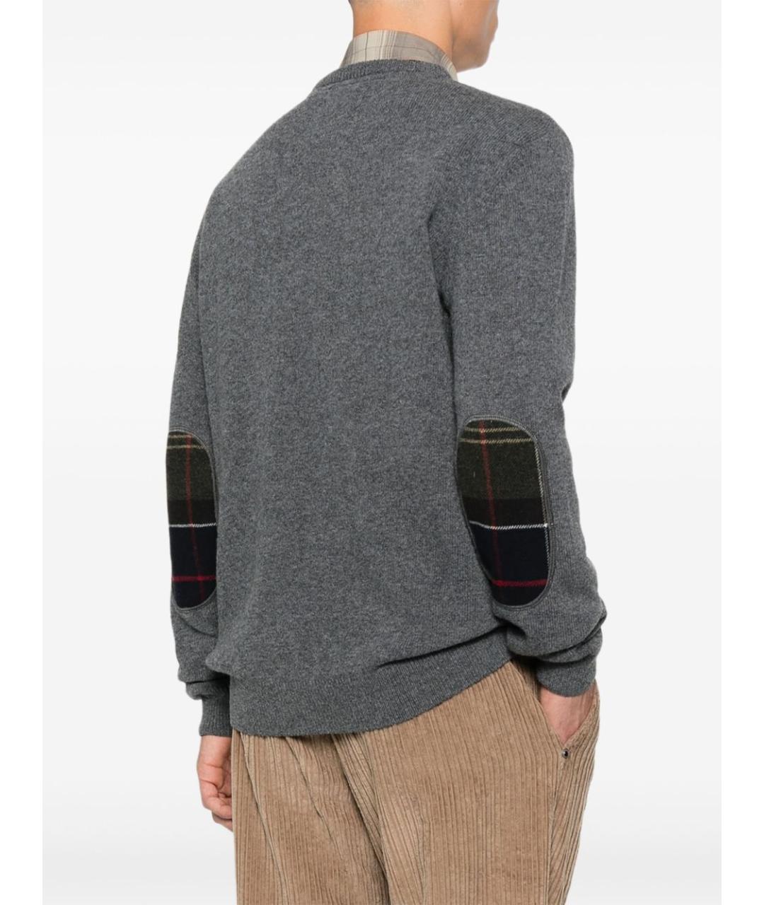 BARBOUR Серый шерстяной джемпер / свитер, фото 5