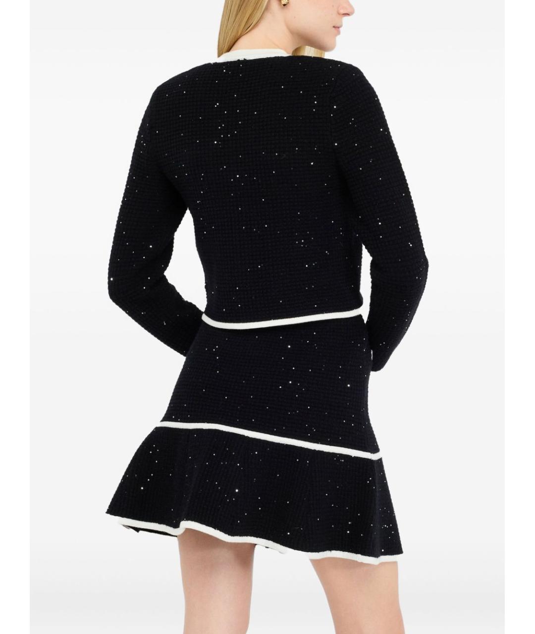 LIU JO Черный твидовый кардиган, фото 2