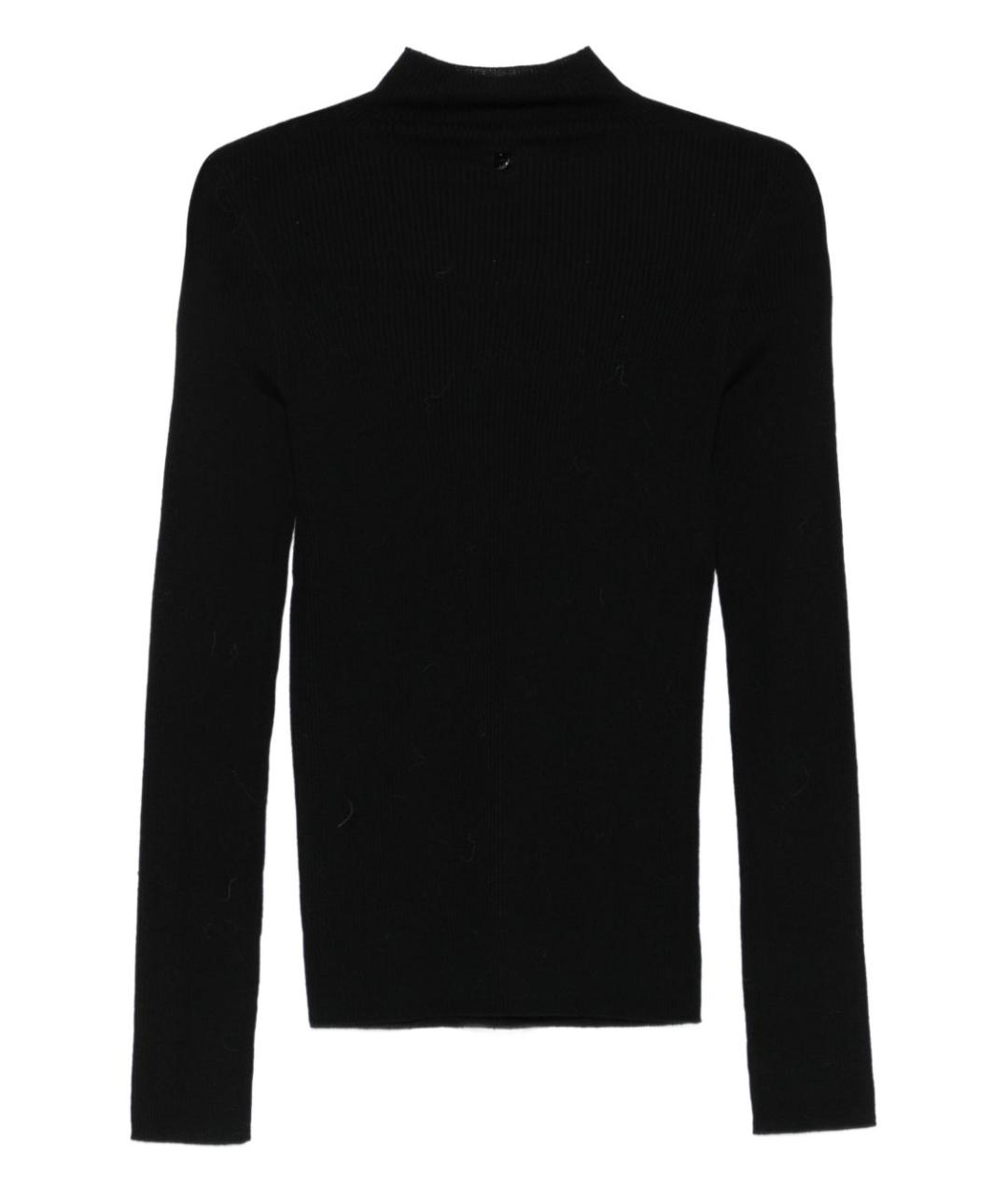 LIU JO Черный шерстяной джемпер / свитер, фото 2