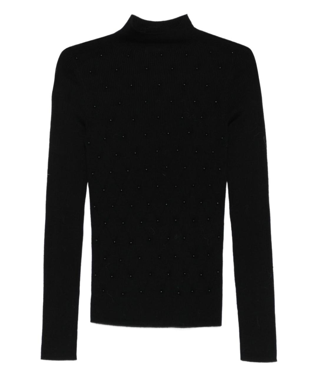 LIU JO Черный шерстяной джемпер / свитер, фото 1