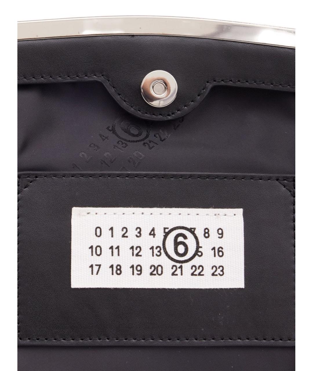 MM6 MAISON MARGIELA Черная синтетическая сумка через плечо, фото 6