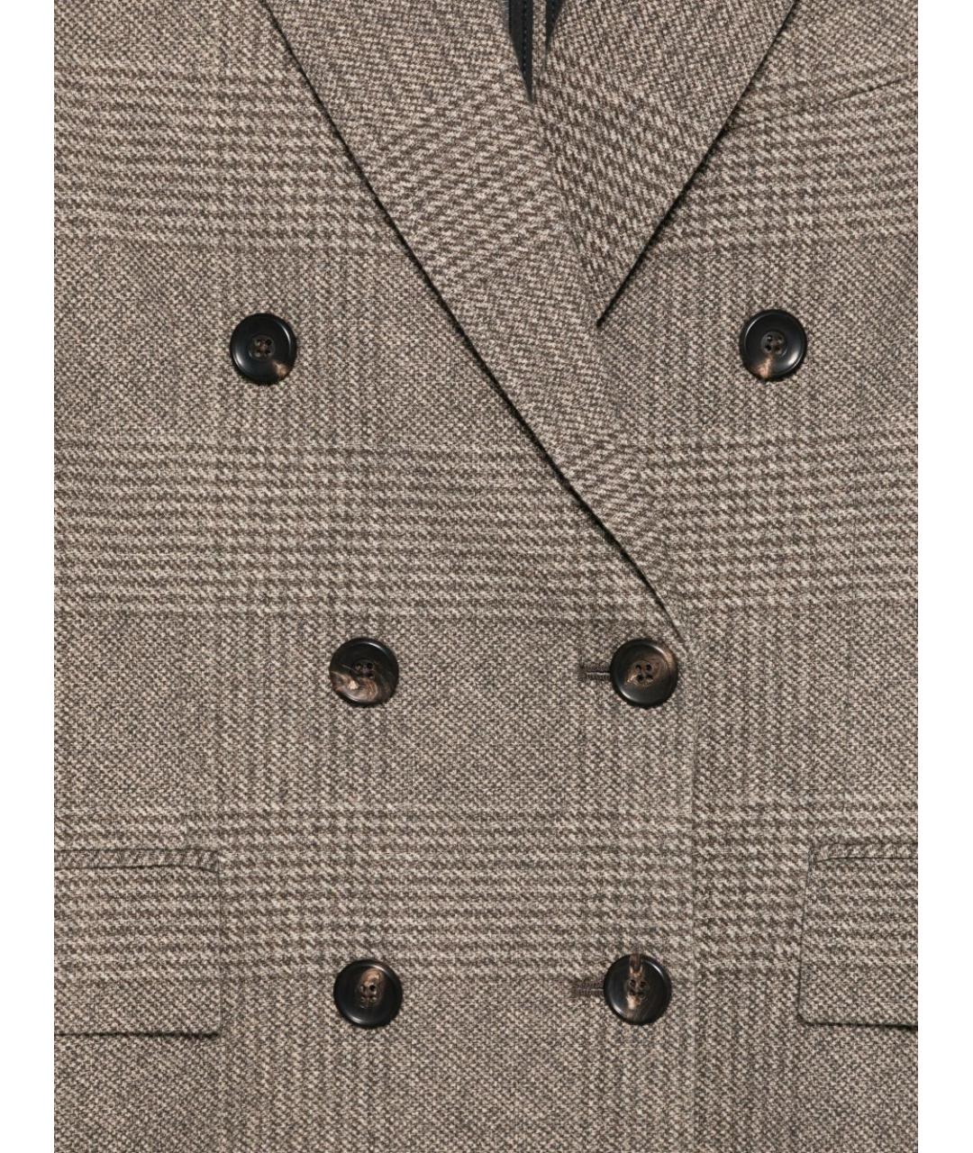 CIRCOLO 1901 Коричневый хлопковый жакет/пиджак, фото 2