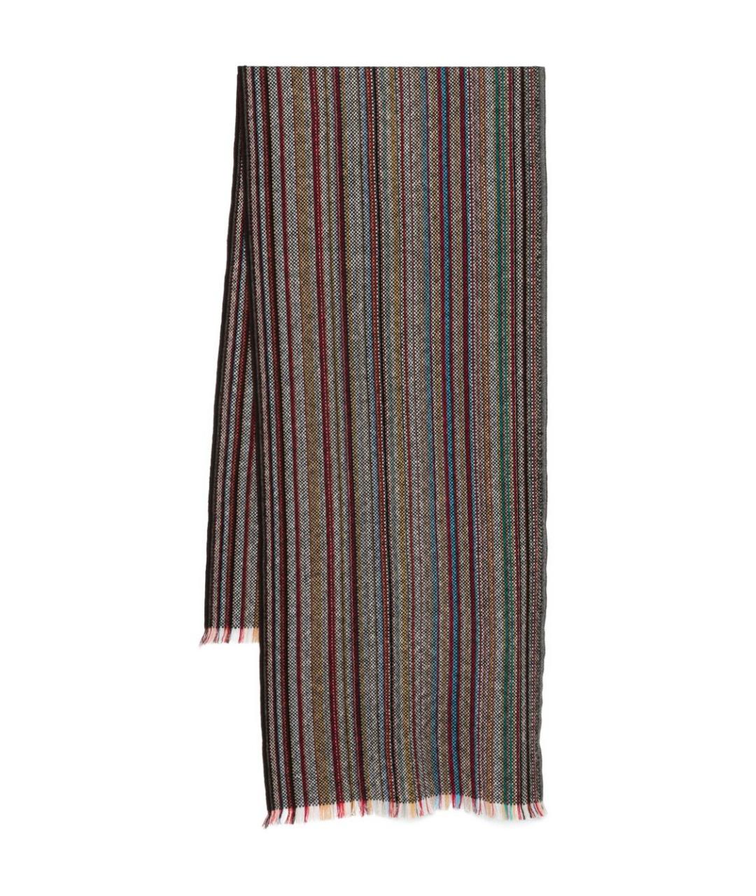 PAUL SMITH Мульти шерстяной шарф, фото 1