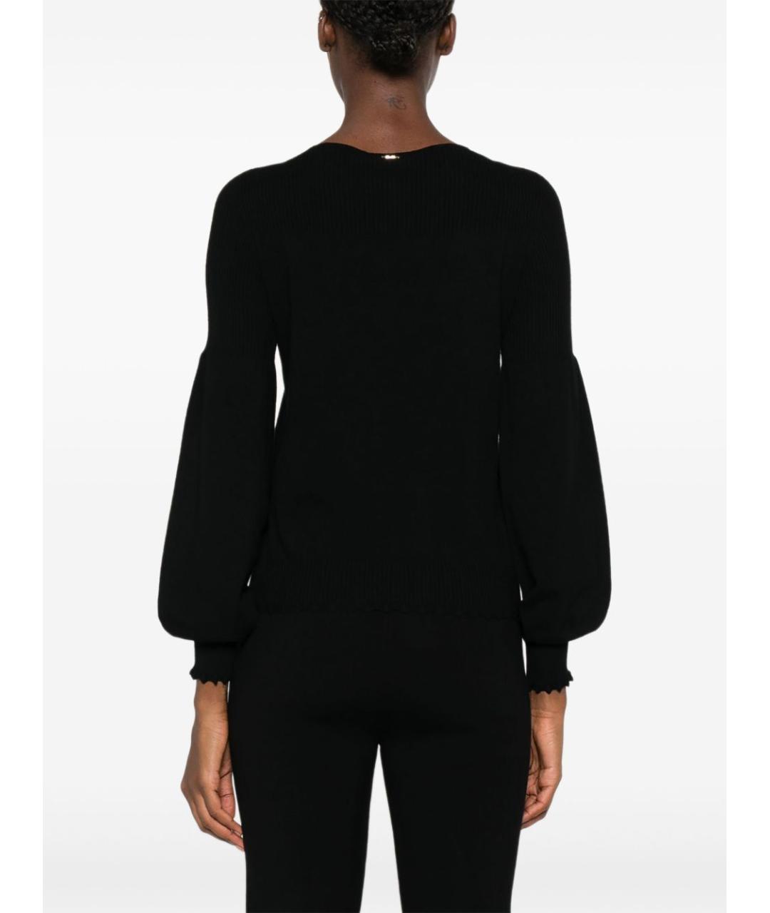 TWIN-SET Черный вискозный джемпер / свитер, фото 5