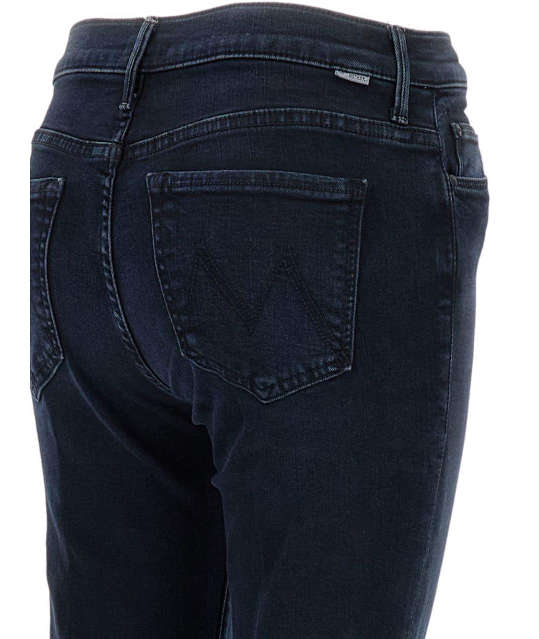 MOTHER Синие хлопковые джинсы слим, фото 2