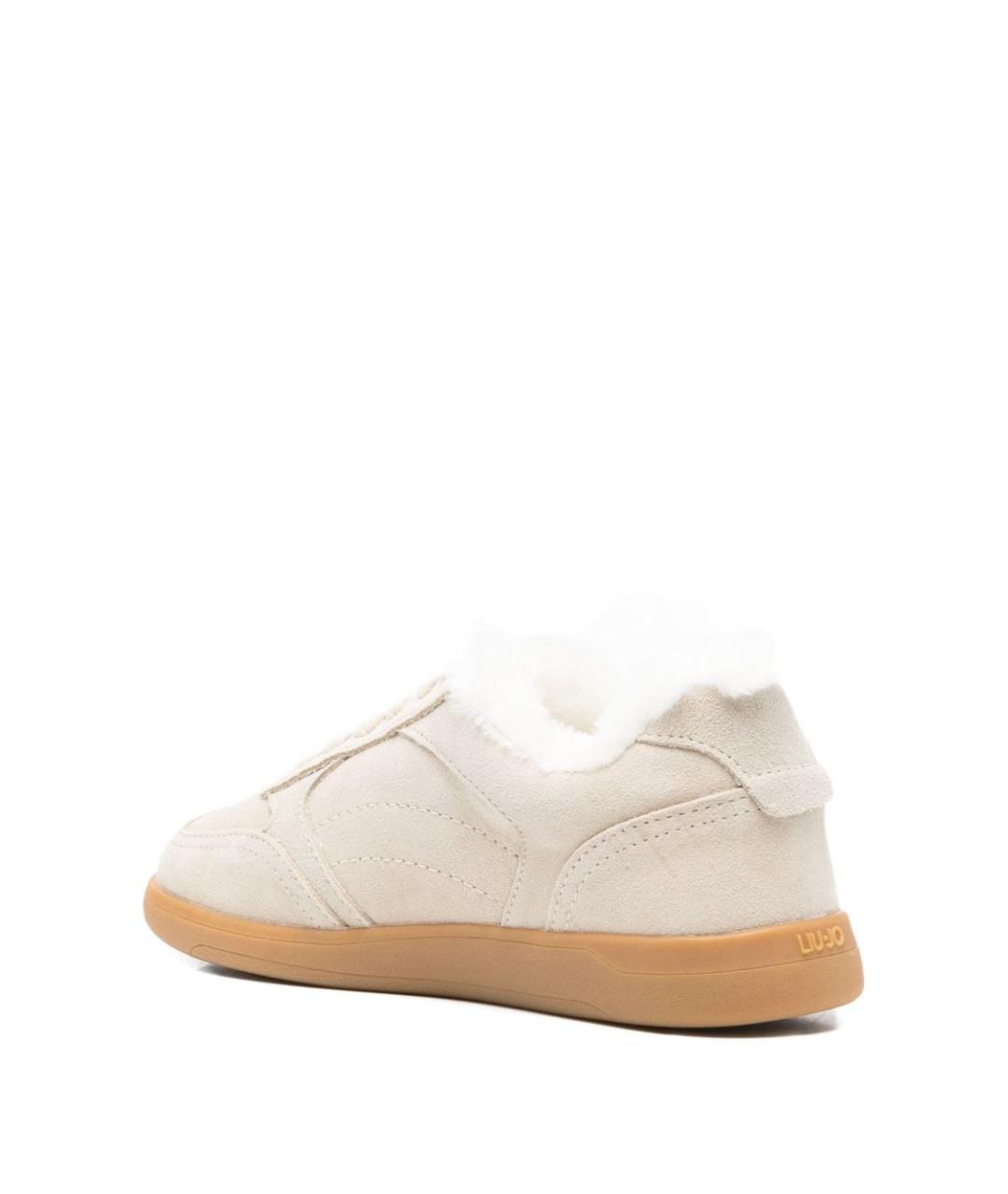 LIU JO Бежевые замшевые кеды, фото 4