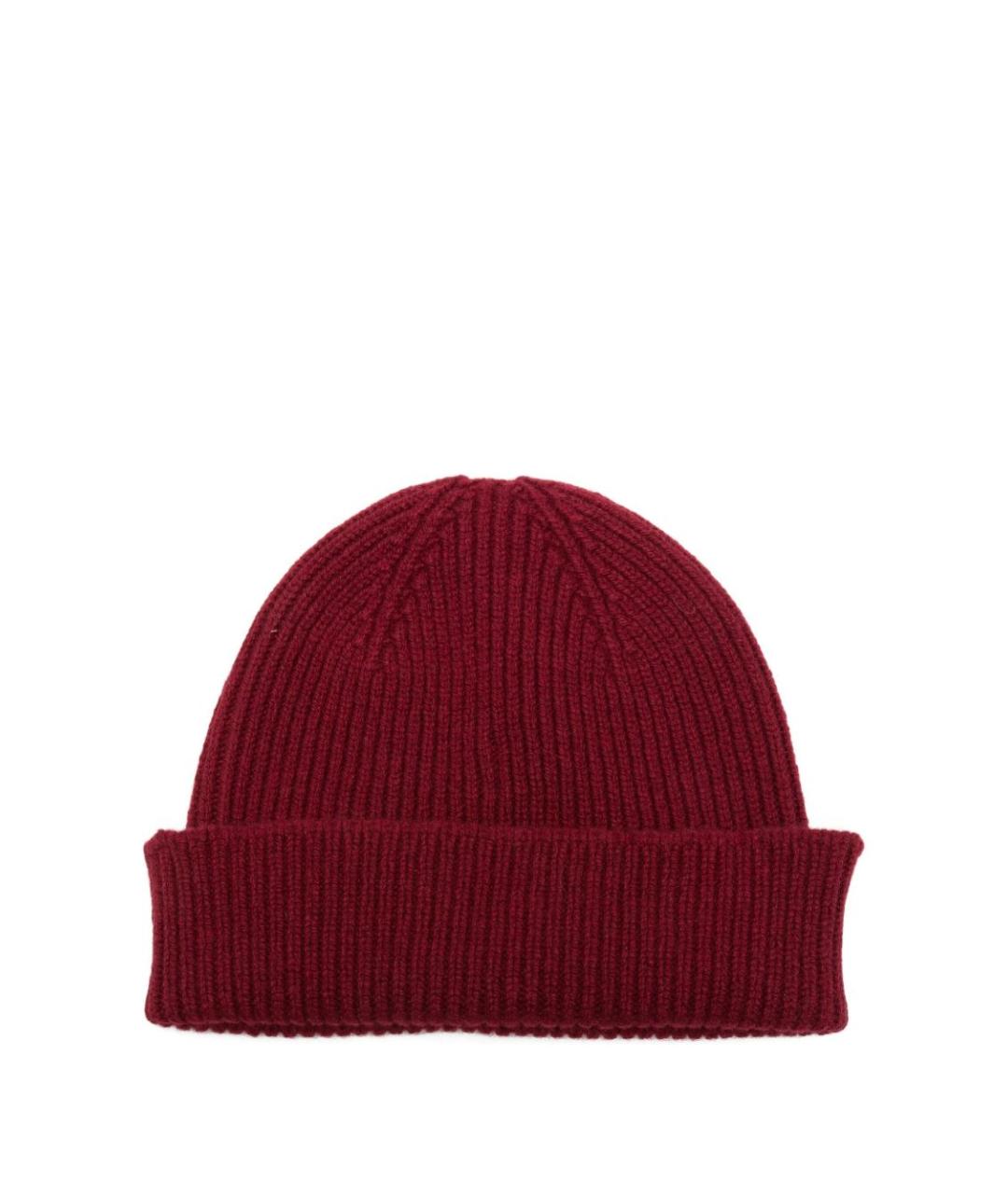 PAUL SMITH Бордовая шерстяная шапка, фото 2