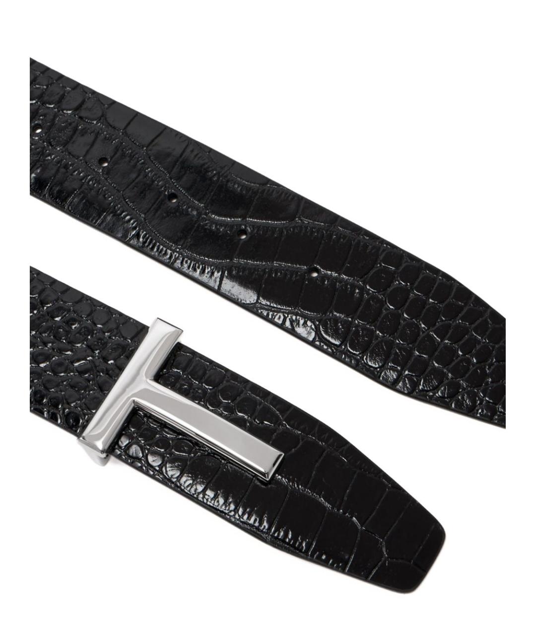 TOM FORD Черный кожаный ремень, фото 3