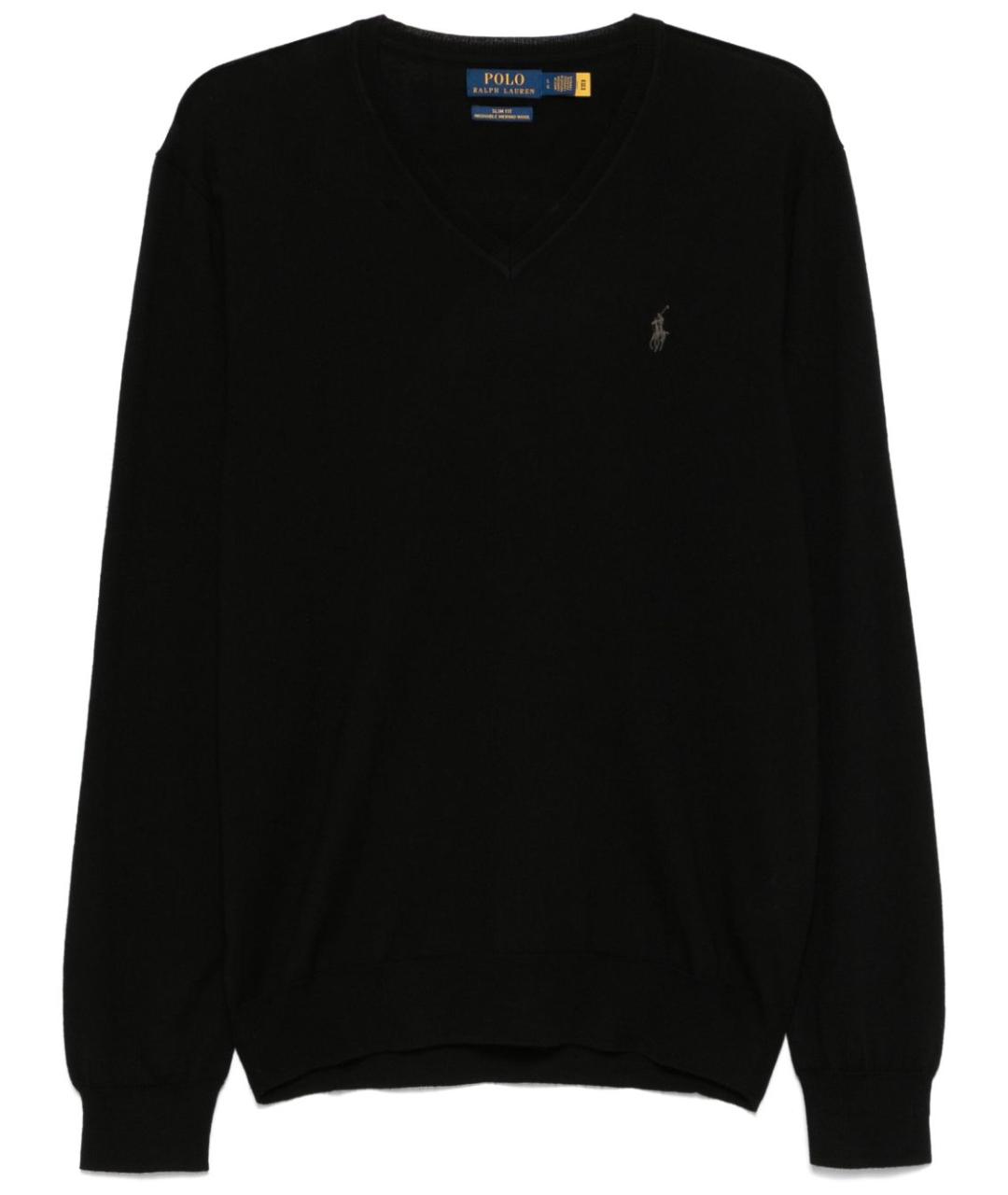 POLO RALPH LAUREN Черный шерстяной джемпер / свитер, фото 1