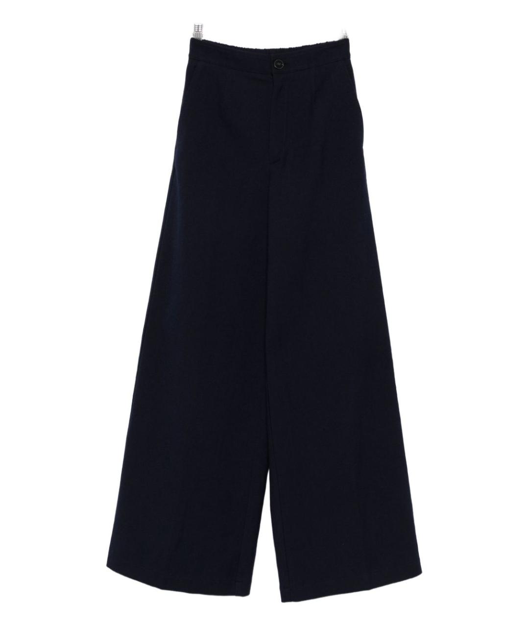 FORTE FORTE Темно-синие хлопковые брюки широкие, фото 1