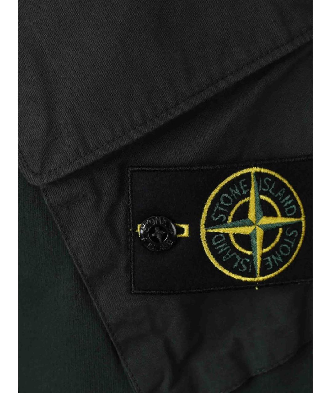STONE ISLAND Зеленый хлопковый джемпер / свитер, фото 2